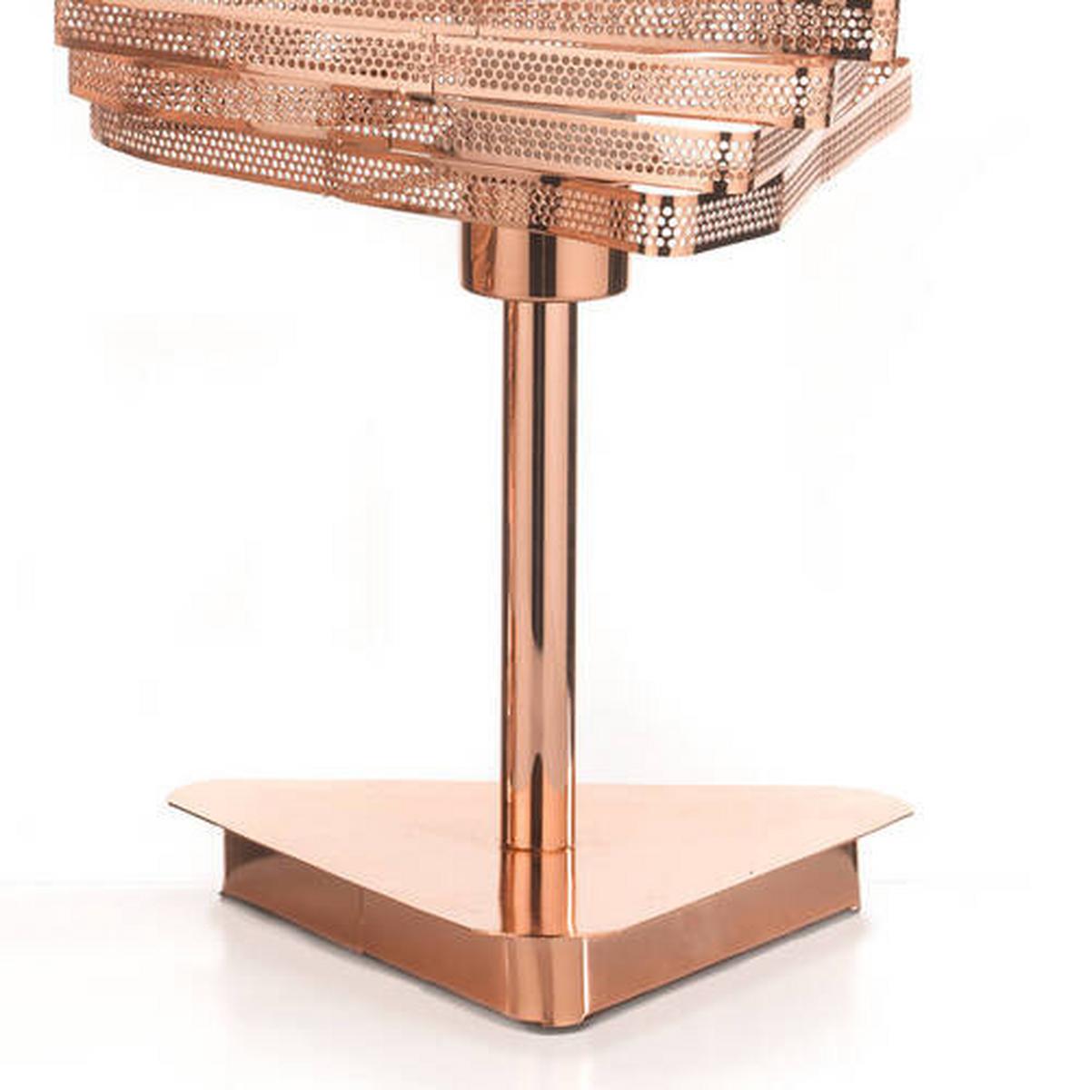 Tischleuchte 4841/lgr - Kupferfarben, Design, Metall (25/40cm)