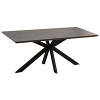 Esstisch Steve 1 180x90 Cm Schwarz - Schwarz, MODERN, Keramik/Holzwerkstoff (180/76/90cm)