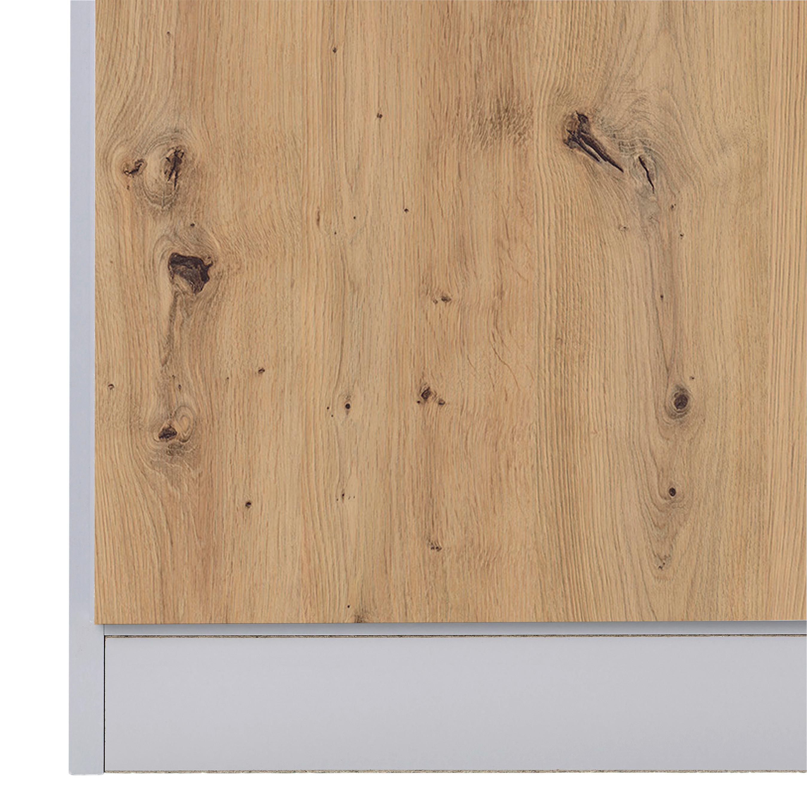 Drehtürenschrank Mit Spiegel 271 Cm Alabama Extra Hellgrau - Silberfarben/Hellgrau, MODERN, Holzwerkstoff (271/229/54cm)
