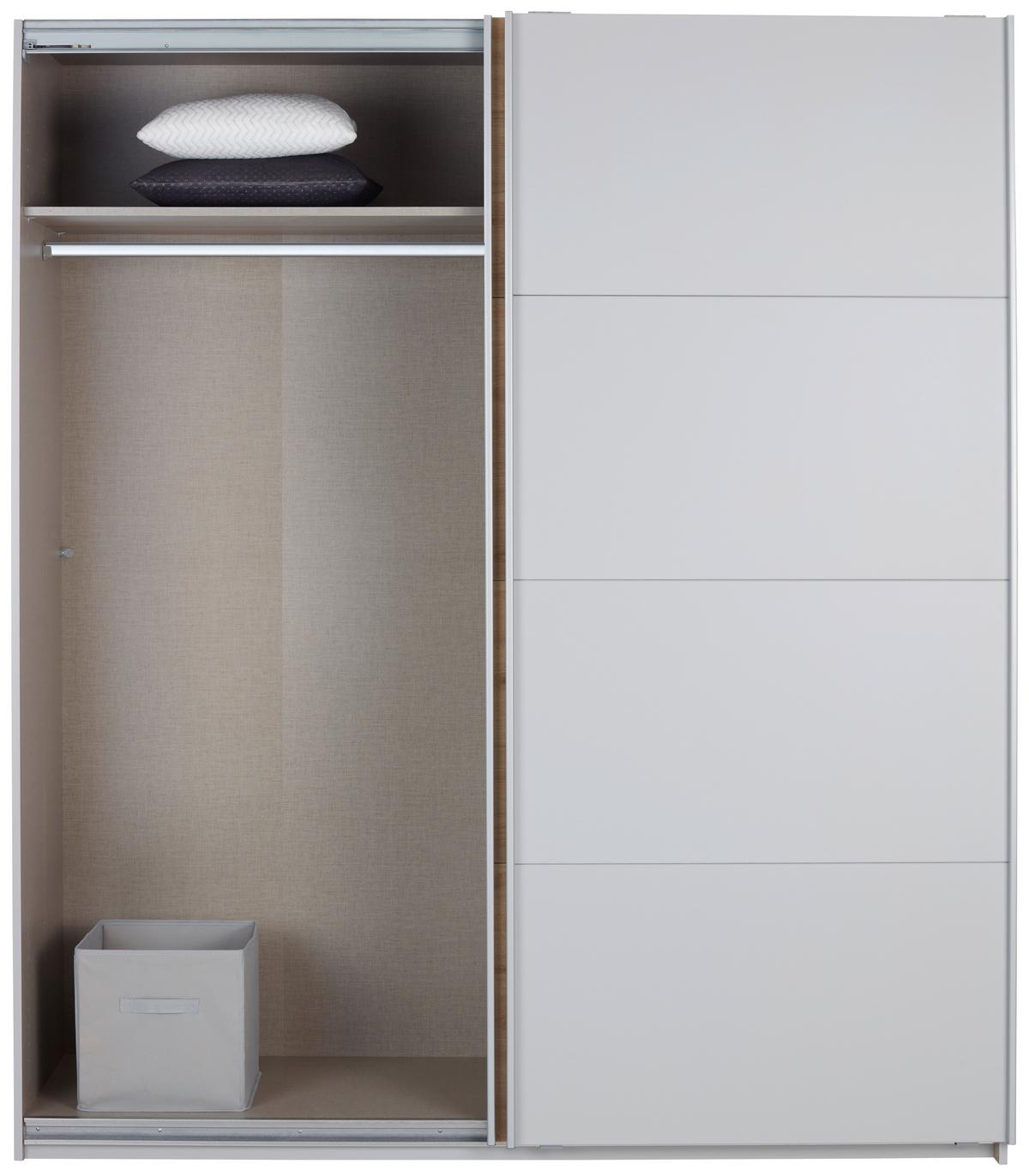 Schwebetürenschrank 271 Cm Feldkirch 8, Grau/eiche Dekor - Eichefarben/Grau, MODERN, Holzwerkstoff (271/210/62cm)