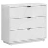 Kommode 106 cm Forn, Weiß - Weiß Hochglanz/Schwarz, MODERN, Holzwerkstoff (106/93/42,5cm) - MID.YOU