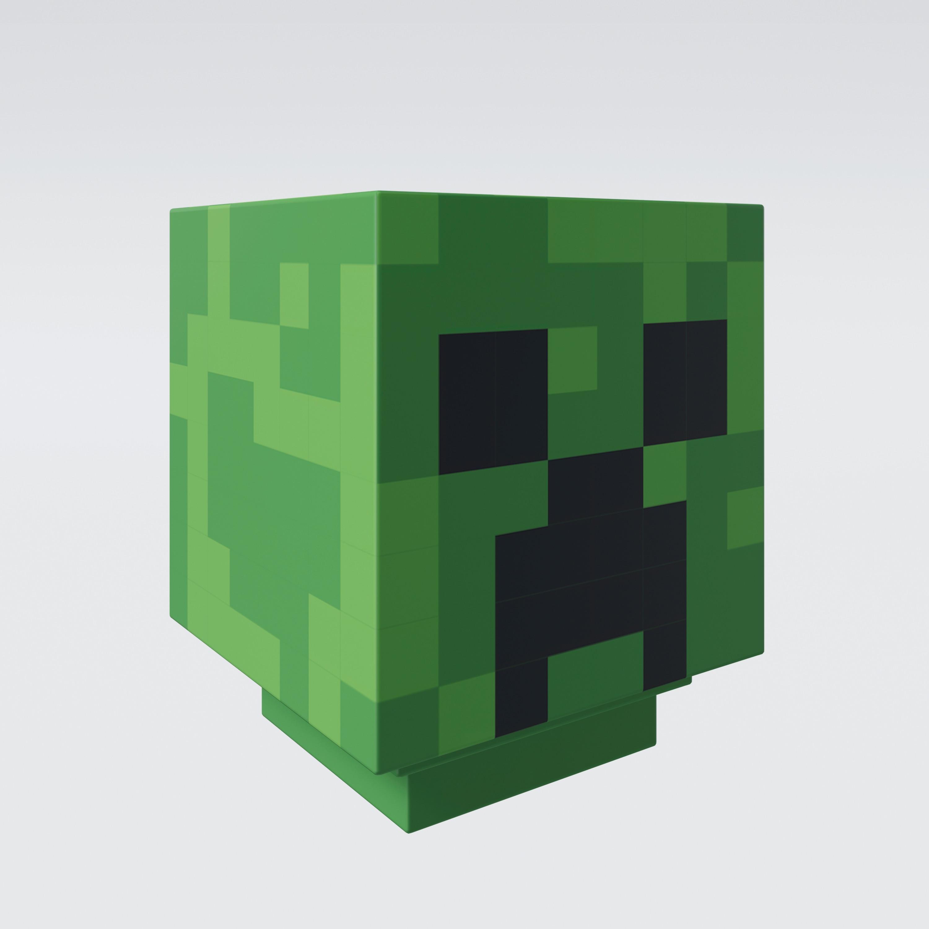 Nachttischleuchte Minecraft Creeper - Grün, Kunststoff (9/11/9cm)