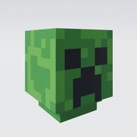 Nachttischleuchte Minecraft Creeper - Grün, Kunststoff (9/11/9cm)