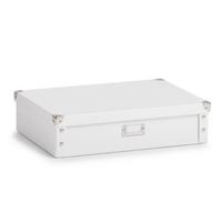 Aufbewahrungsbox mit Deckel 44,5x31,5x11 cm - Basics, Karton (44,5/31,5/11cm)