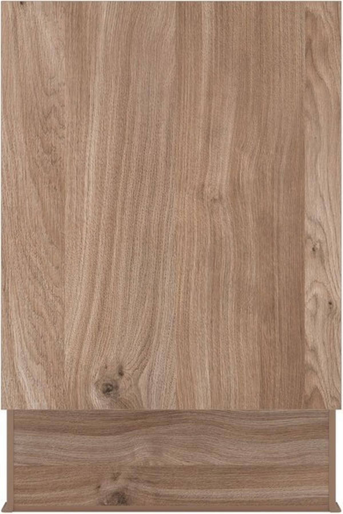 Eckküche Ip1200 ohne Geräte 320x185cm Hellgrau/Eiche Dekor - Eichefarben/Grau, Basics (320/185cm)