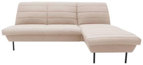 Ecksofa Looks Ix - Creme/Schwarz, Design, Textil (214/168cm) - LOOKS by W.Joop