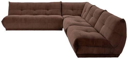 Ecksofa Giselle Braun - Braun, Trend, Textil (285/315cm) - Livetastic