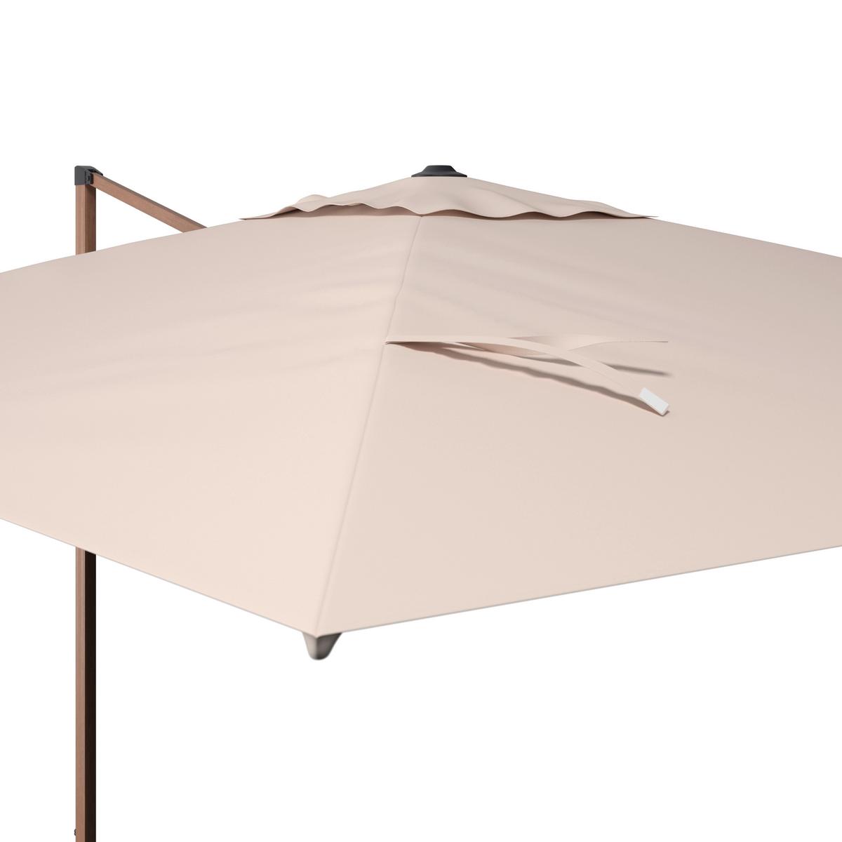 ZÁVESNÝ SLNEČNÍK KAIRO - hnedá/béžová, Basics, kov/textil (300cm)