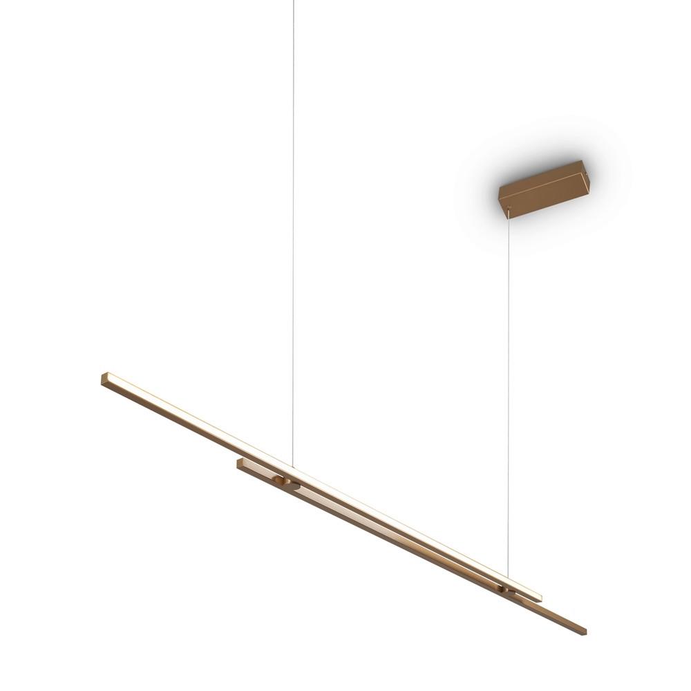 Pendelleuchte Halo - Messingfarben, MODERN, Metall (150/1,5/15,5cm) - MAYTONI