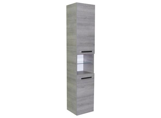 Fackelmann Hochschrank A-vero - Eichefarben, MODERN, Glas/Holzwerkstoff (35/179/31,5cm) - Fackelmann Fackelmann Hochschrank A-vero - Eichefarben, MODERN, Glas/Holzwerkstoff (35/179/31,5cm) - Fackelmann