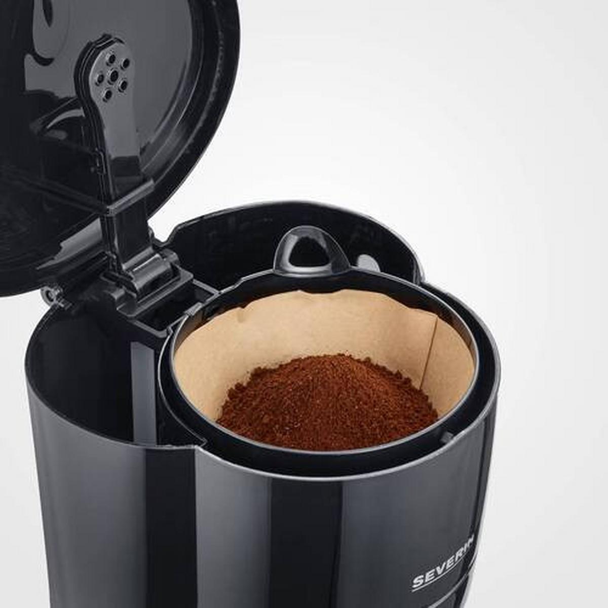 Kaffeemaschine Ka 4320 10 Tasse Glaskanne - Schwarz, Basics, Glas/Kunststoff (18,4/31,8/26,5cm) - Severin