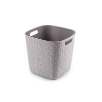 košík na drobnosti SOFTEX KOSTKA - šedá, Basics, plast (28/27/28cm) - Curver