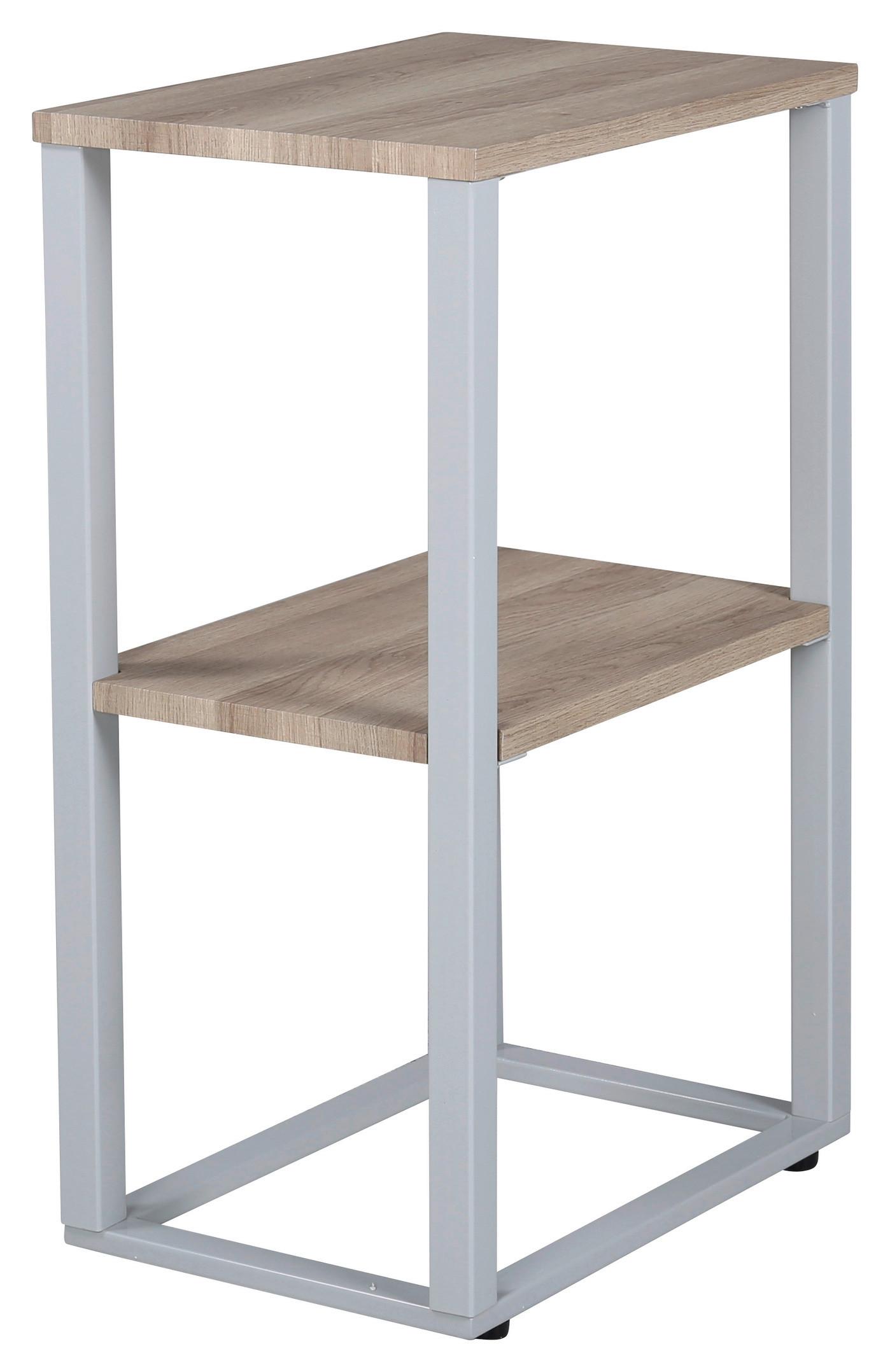 NACHTTISCH Rise Grau B: 30cm - Grau, Design, Holz/Metall (30/70/45cm) - Livetastic