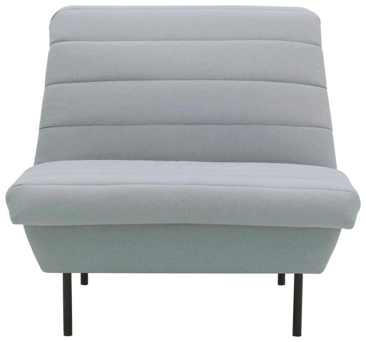 Sessel Looks Ix - Schwarz/Hellblau, Design, Textil (92/92/103cm) - LOOKS by W.Joop