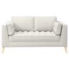 2-sitzer-sofa Doti Weiß - Weiß/Naturfarben, Design, Textil (110/95/85cm) - MID.YOU