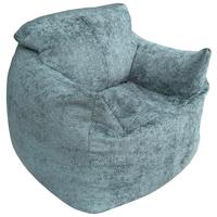 Sedací pytel VALLVIK, tyrkysový velur EDEN - tyrkysová, Design, textil (90/85/100cm)