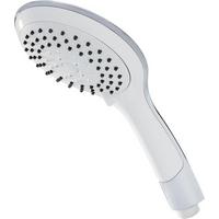 SPRCHOVÁ HLAVICA BROADWAY    -SB- - biela/chrómová, plast (12/3,5/26cm)