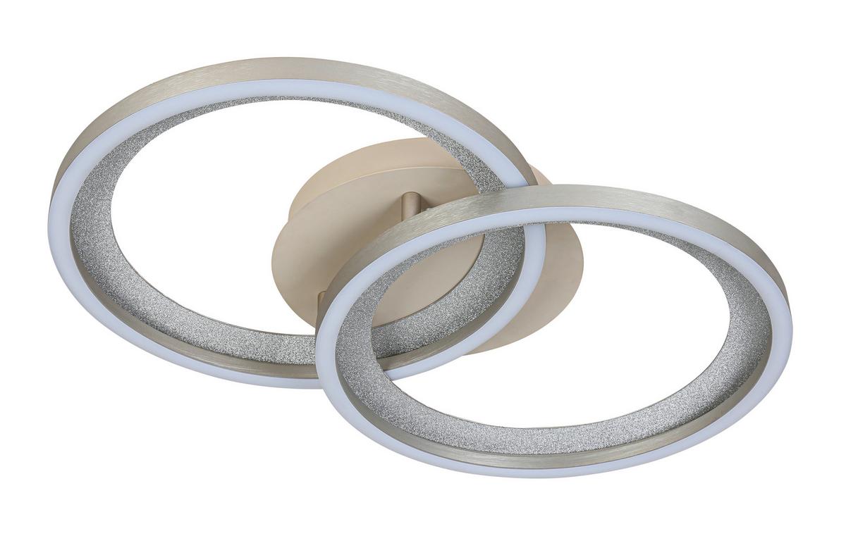 STROPNÉ LED SVIETIDLO KRISTA - piesková/šampanská, Modern, kov/plast (53,5/33,5/7,5cm) - Mömax