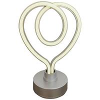 Led Díszlámpa Amalie - ezüstszínű, Modern, műanyag (16/10/23cm) - Luca Bessoni