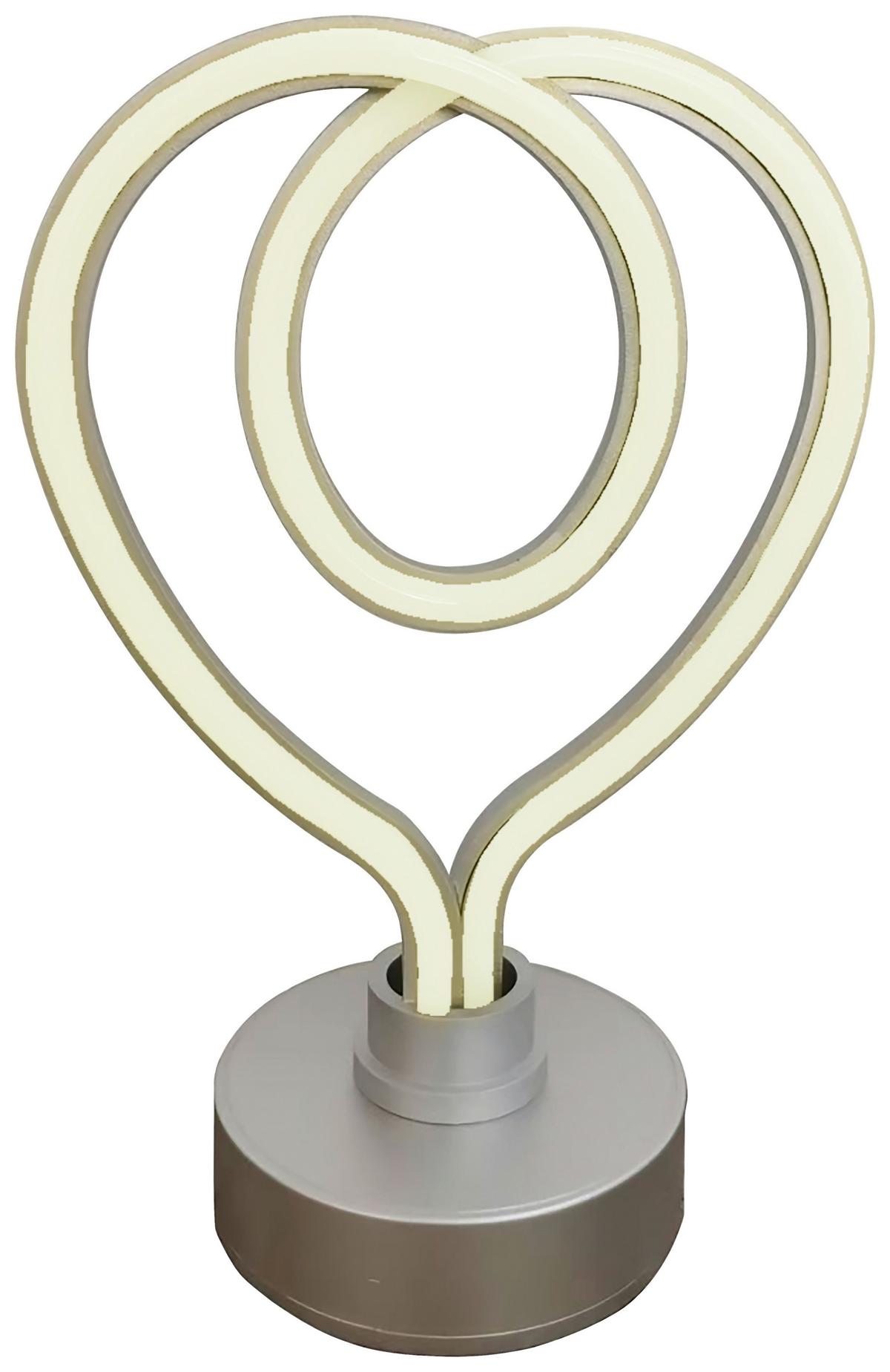 Led Díszlámpa Amalie - ezüstszínű, Modern, műanyag (16/10/23cm) - Luca Bessoni