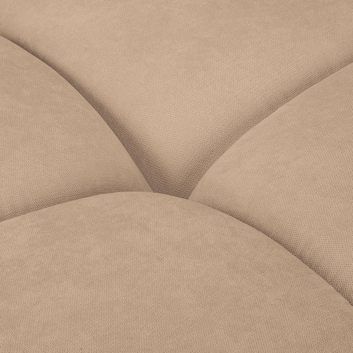 Ecksofa Azzuro Beige S: 256x175 cm - Beige/Silberfarben, Design, Textil (256/175cm) - Livetastic