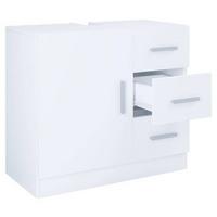 Waschbeckenunterschrank Zalo XL B: 63cm Weiß - Weiß, MODERN, Holzwerkstoff (63/55,8/30cm) - MID.YOU