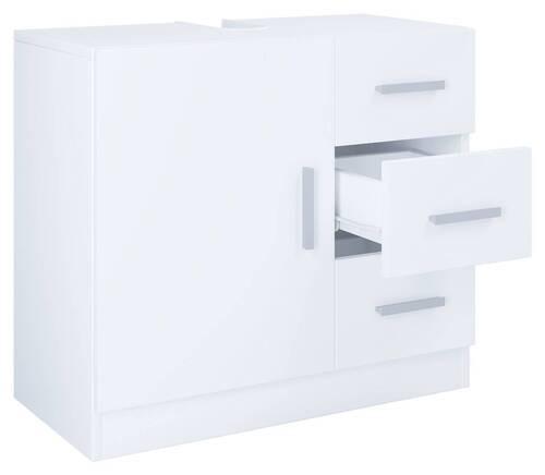 Waschbeckenunterschrank Zalo XL B: 63cm Weiß