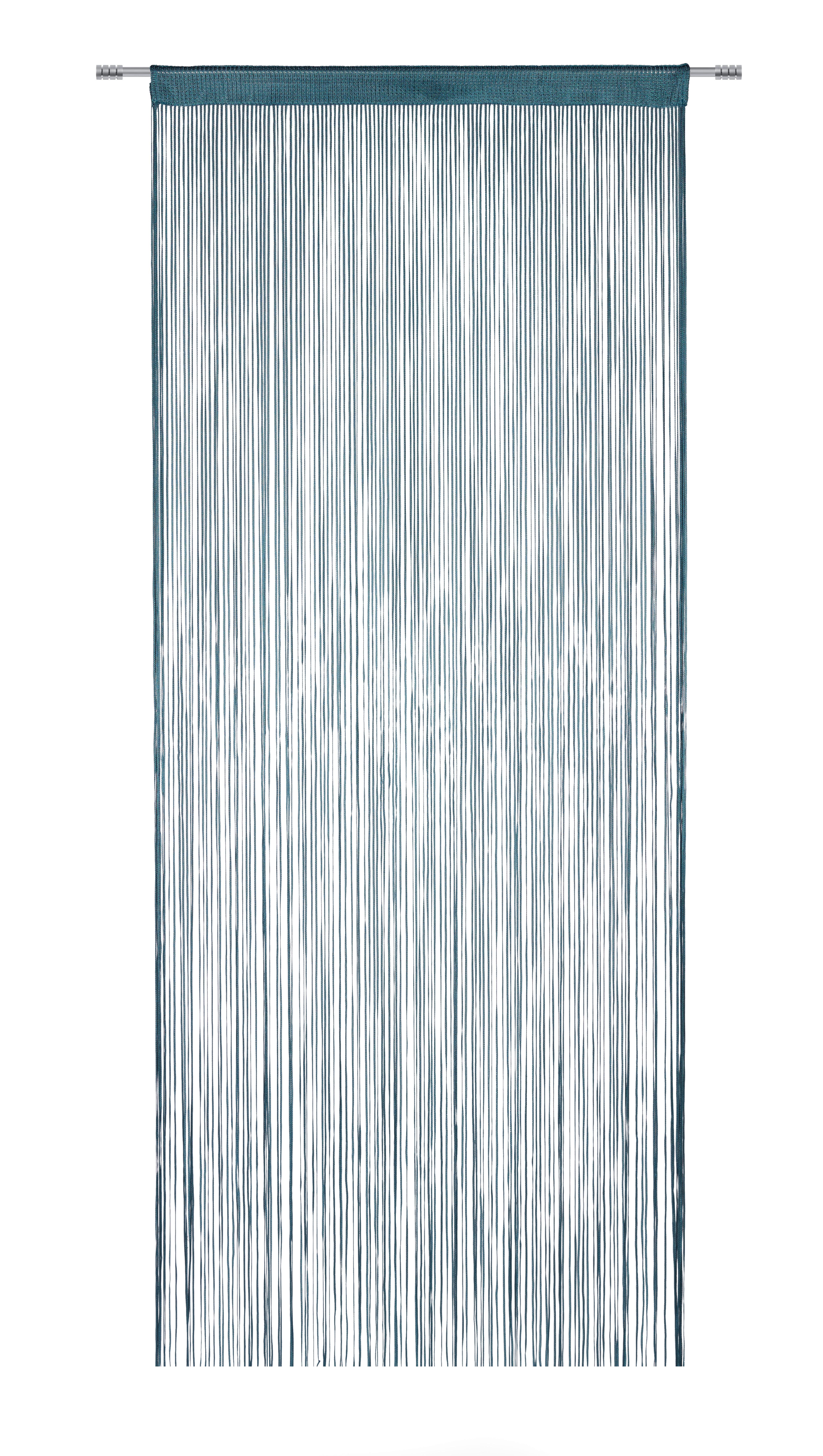 Provázkový Závěs String Uni, 90/250cm - jadeitově zelená, textil (90/250cm) - Premium Living