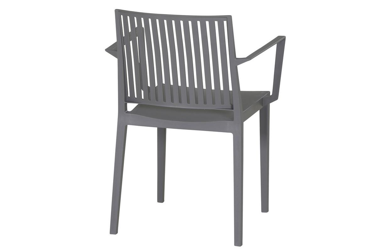 Stapelstuhl T20111 - Grau, Basics, Kunststoff (57/80/56cm) - Siena Garden