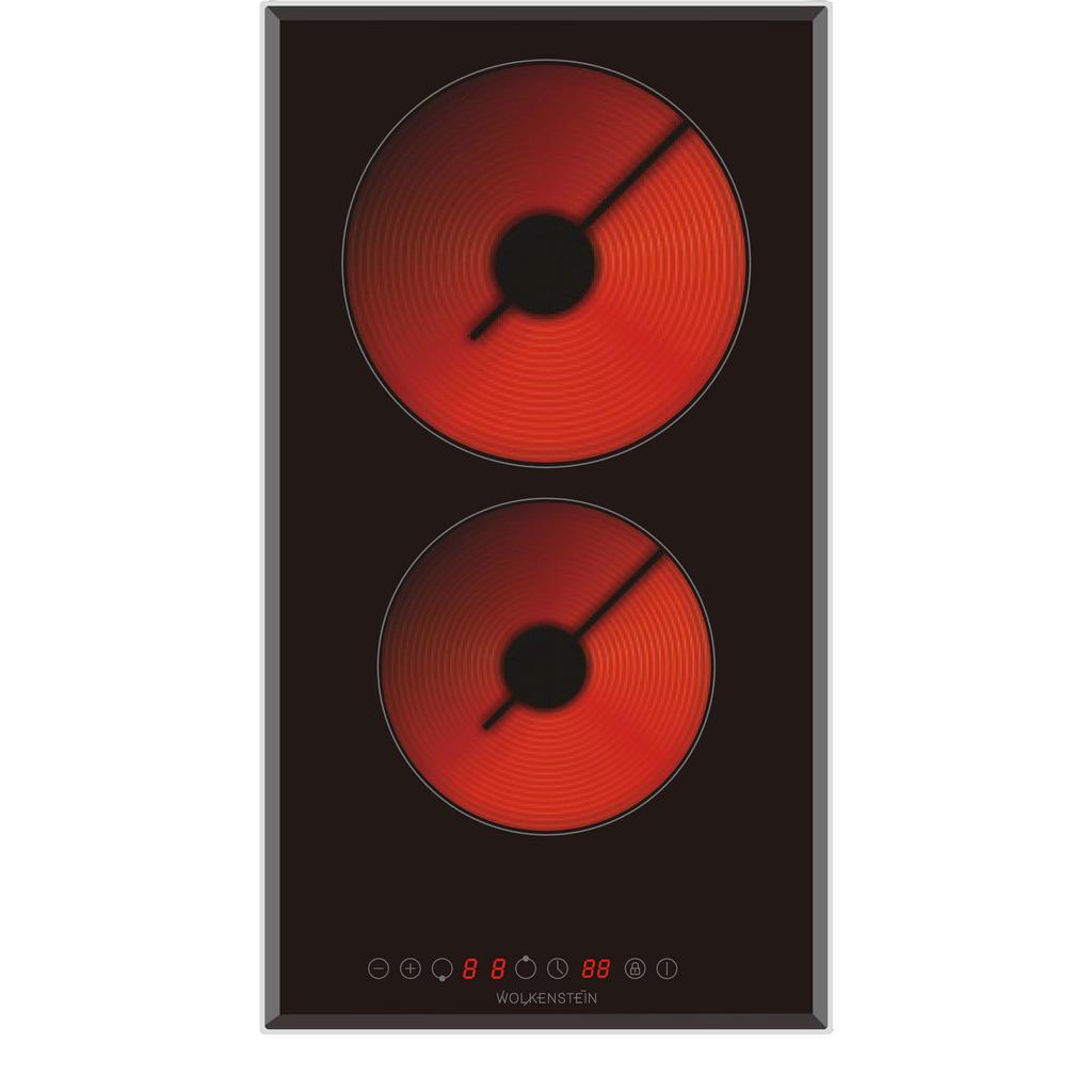 Glaskeramikkochfeld Schwarz B: 28,8 cm