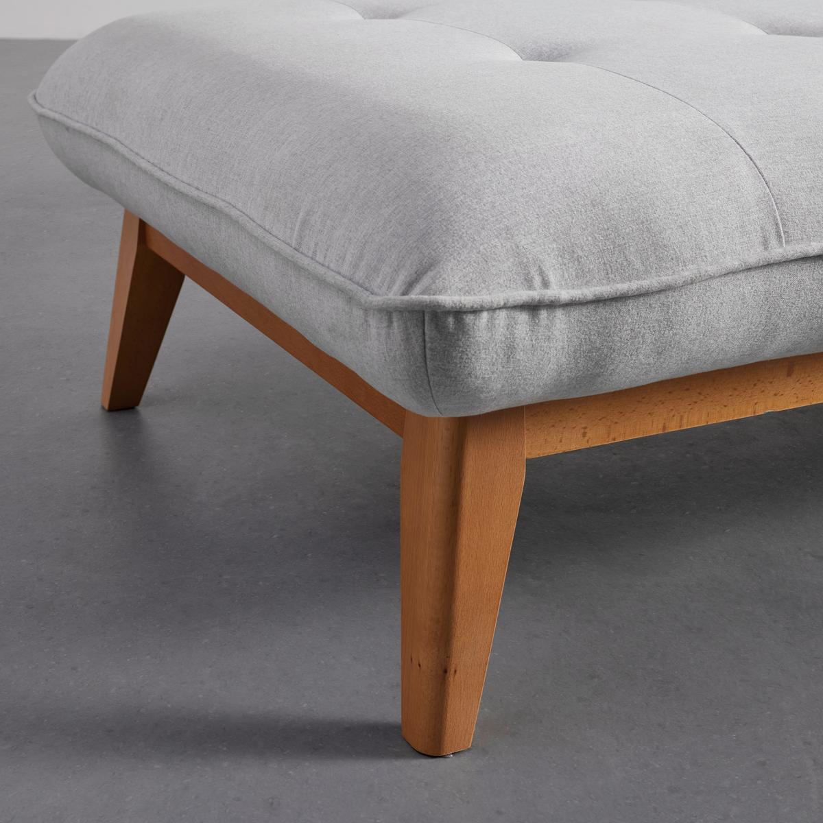 Relaxační postel LIZA, světle šedá - šedá, Moderní, dřevo/textil (166/85/78cm) - Bessagi Home