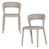 Stuhl-Set Noble Beige B: 51cm - Beige, MODERN, Kunststoff/Textil (51/76/56cm) - Livetastic