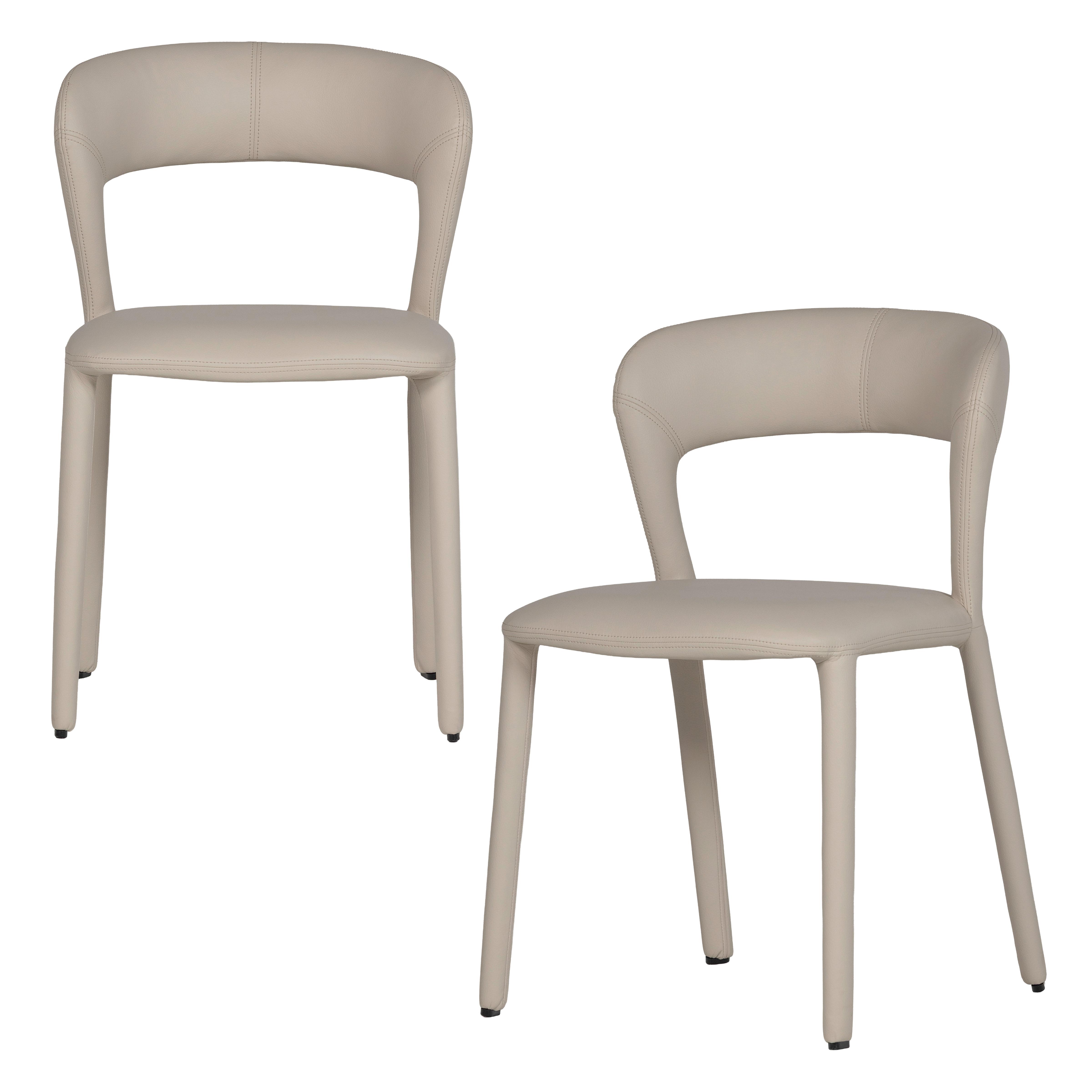 Stuhl-Set Noble Braun/Sandfarben B: 51cm