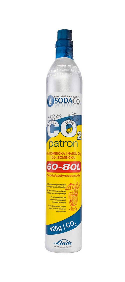 Szódapatron Cserepatron - alumínium színű, fém (6,5/36,5/6,5cm)