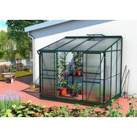 Gewächshausbausatz Ida 5200 5,2 M2 Metall/kunststoff - Smaragdgrün, Basics, Kunststoff/Metall (262,1/220,8/201,4cm)