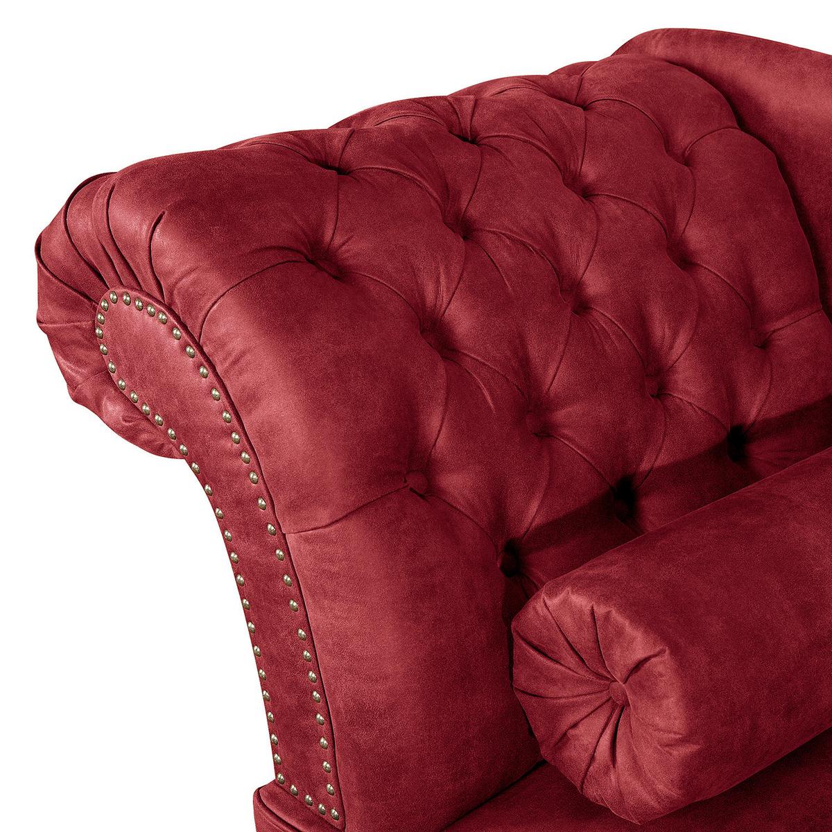 Récamiere Pako Rostfarben B: 185cm - Rostfarben/Braun, Design, Textil (185/93/75cm) - Livetastic