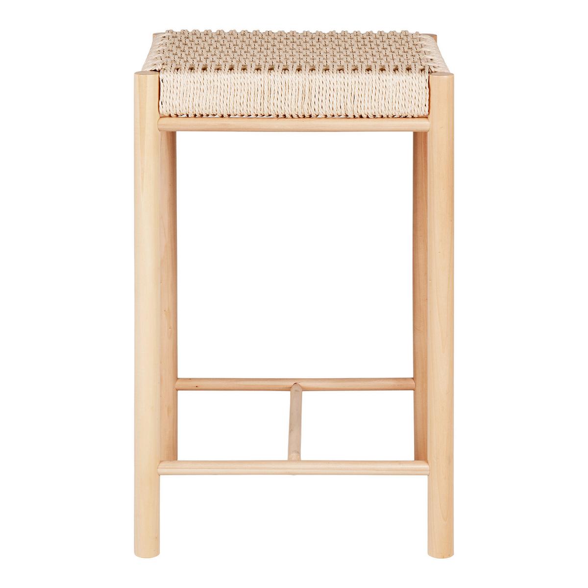 Barhocker Abano Natur, B/h/t: 42x66,5x42cm - Naturfarben, Basics, Holz/Papier (42/66,5/42cm)