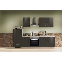 Küchenblock Premium - Dunkelbraun/Sonoma Eiche, KONVENTIONELL, Holzwerkstoff (270cm) - Menke
