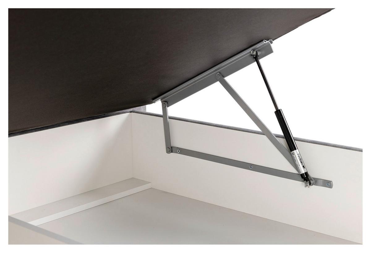 Box-ágy Elio 180/200 Cm - szürke, textil (180/200cm)