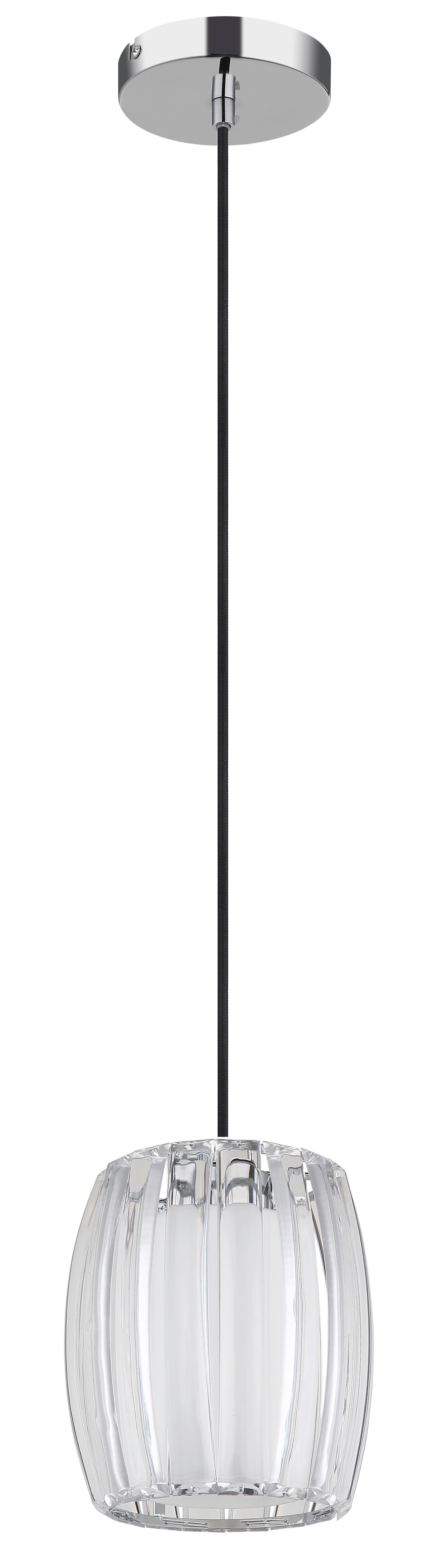 Hängeleuchte Exkl. 1xe27, 60w - Klar/Opal, Design, Glas/Kunststoff (18/120cm) - Globo