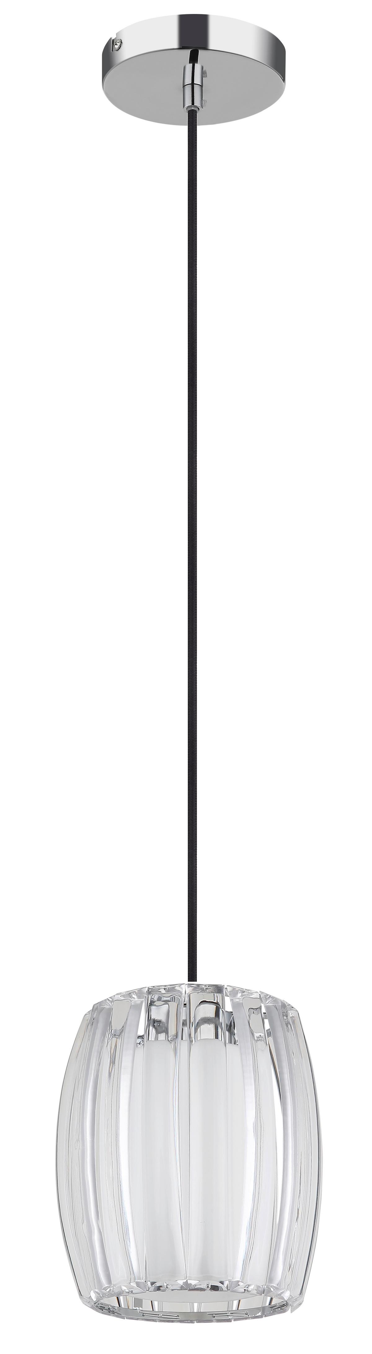 Hängeleuchte Exkl. 1xe27, 60w - Klar/Opal, Design, Glas/Kunststoff (18/120cm) - Globo