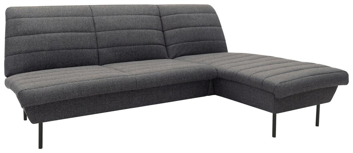 Ecksofa Looks Ix Anthrazit - Blaugrau/Schwarz, Design, Textil (214/168cm) - LOOKS by W.Joop