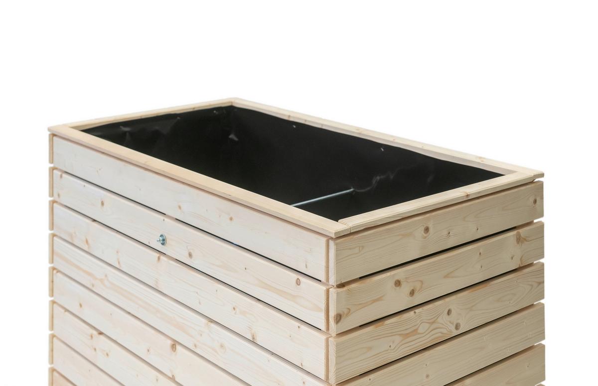 Hochbeet Echtholz Fichte 70x90x130 Cm  Fichtefarben - Fichtefarben, Basics, Holz (70/90/130cm)