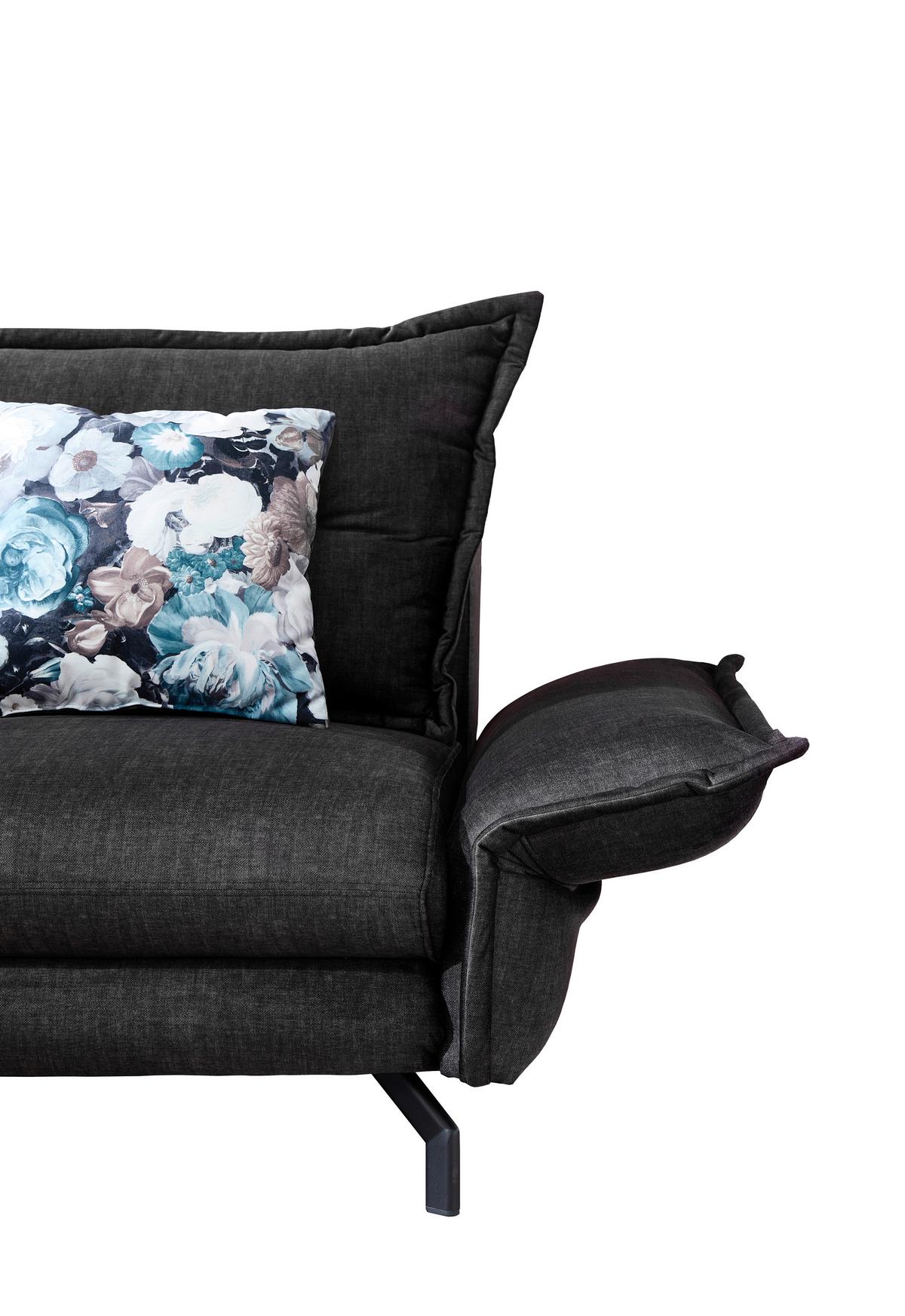 Ecksofa Lava Anthrazit S: 180/255 Cm - Türkis/Anthrazit, MODERN, Textil (180/255cm) - Livetastic