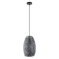 Hängeleuchte Riyadh H: 110 cm 1-Flammig, Stahl Schwarz - Schwarz, Basics, Metall (22,5/110cm) - Eglo