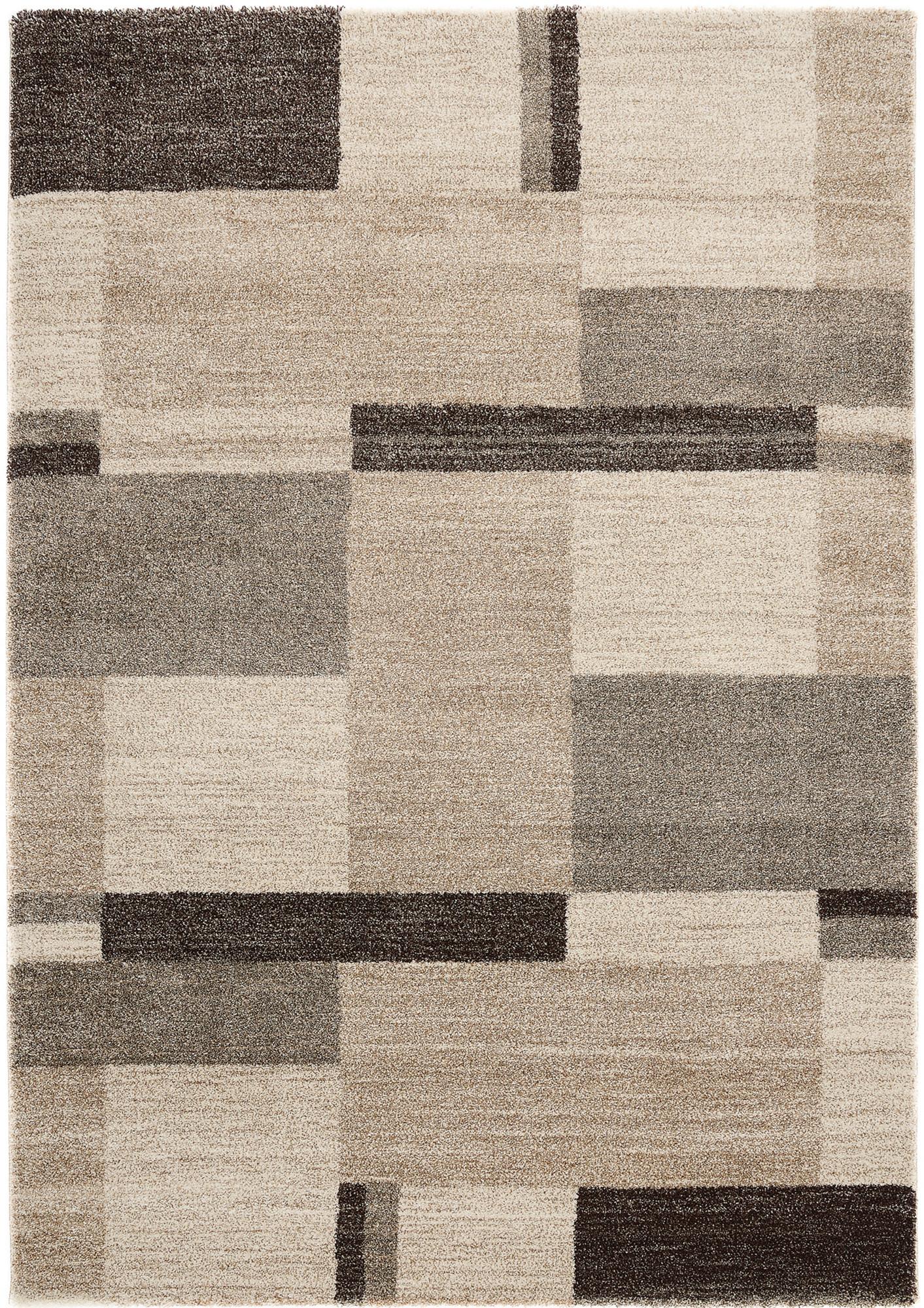 Teppich Läufer Braun/Beige Palazzo Bloc 80x300 cm