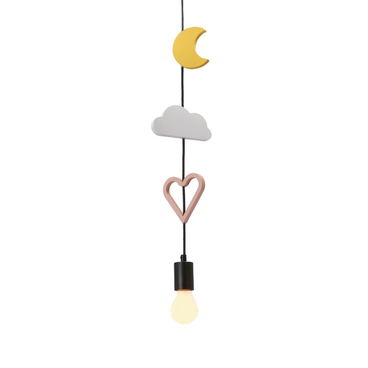 Kinderhängeleuchte 33-27542 Trio Hcsm - Pink/Goldfarben, Basics, Holzwerkstoff/Metall (100/15/100cm)