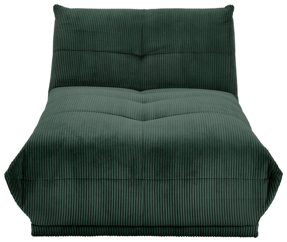 Modul Sofa Giselle Ottomane B: 105 Cm Cord Dunkelgrün - Dunkelgrün, Trend, Textil (105/80/185cm) - Livetastic