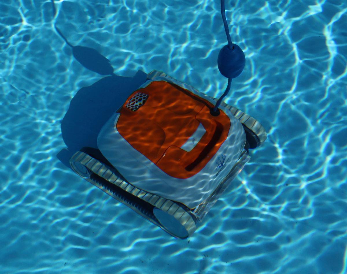 Poolroboter Xeox Poseidon - Orange/Grau, Basics, Kunststoff (43/40/25cm)