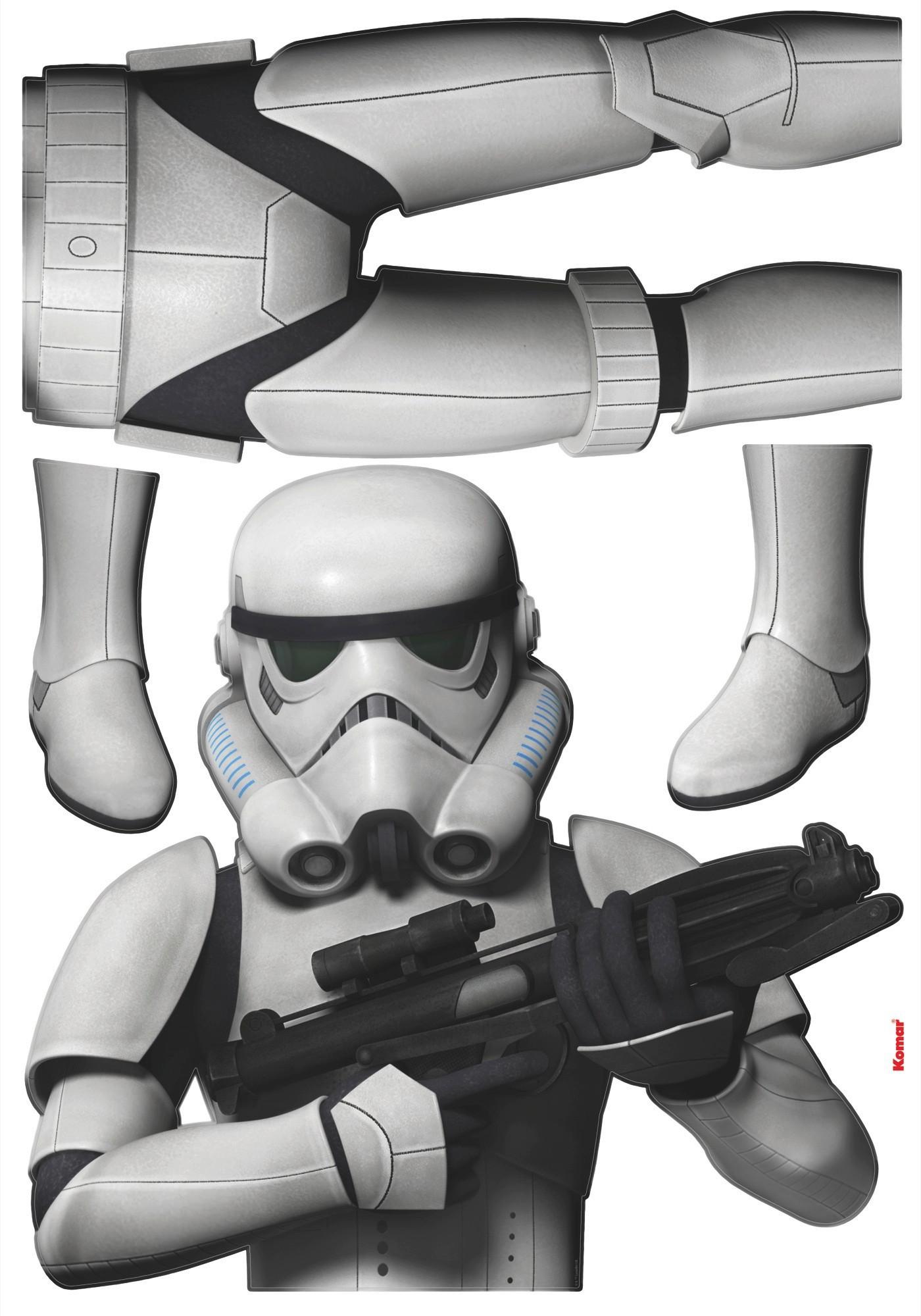 DEKOSTICKER Star Wars - Schwarz/Weiß, LIFESTYLE, Kunststoff (100/70cm)